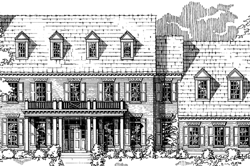 Home Plan - Colonial Exterior - Front Elevation Plan #953-33