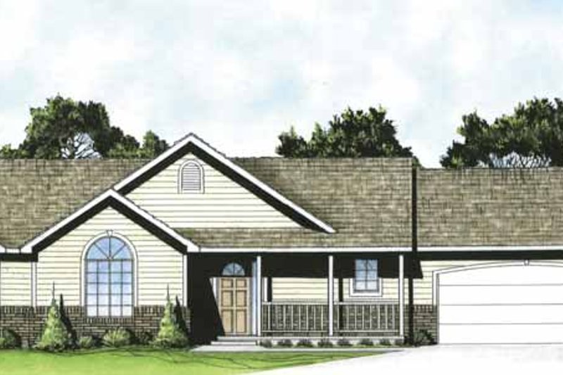 Architectural House Design - Traditional Exterior - Front Elevation Plan #58-220