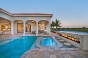 Mediterranean Style House Plan - 3 Beds 3.5 Baths 3877 Sq/Ft Plan #930-447 