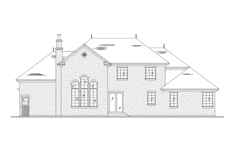 Home Plan - Exterior - Rear Elevation for Craftsman House Plan #945-69 - 4 bed, 3.5 bath