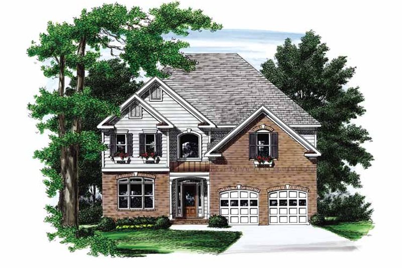 Architectural House Design - Colonial Exterior - Front Elevation Plan #927-692