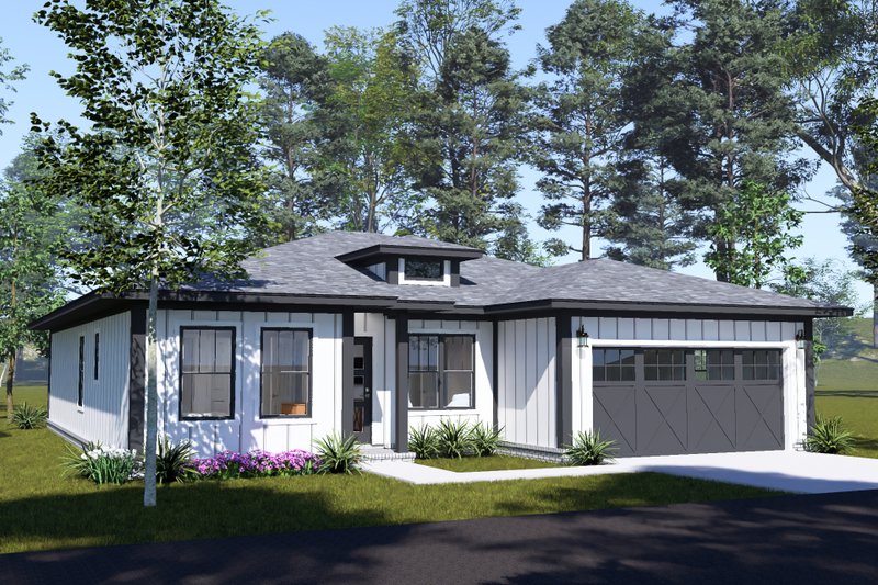 Dream House Plan - Exterior - Other Elevation 1 for Modern House Plan #513-2490 - 3 bed, 3 bath