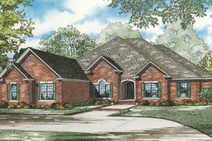 Traditional Exterior - Front Elevation Plan #17-3265