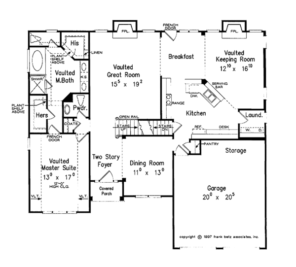Home Plan - Mediterranean Floor Plan - Main Floor Plan #927-208