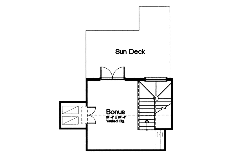 House Blueprint - Floor Plan - Upper Floor for Mediterranean House Plan #417-558 - 4 bed, 3 bath