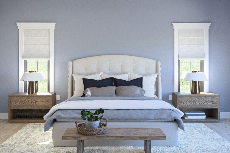House Plan Design - Interior - Master Bedroom for Farmhouse House Plan #455-706 - 4 bed, 3.5 bath