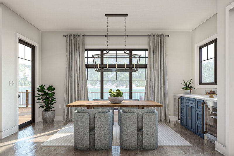 Architectural House Design - Interior - Dining Room for Beach House Plan #455-534 - 2 bed, 2 bath