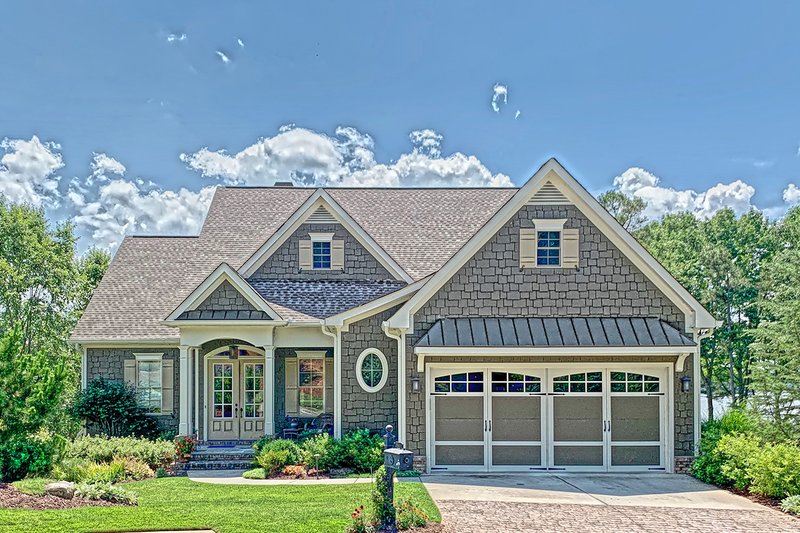 Architectural House Design - Exterior - Front Elevation 3 for Cottage House Plan #437-107 - 3 bed, 3.5 bath