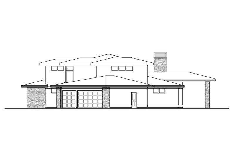 Architectural House Design - Exterior - Other Elevation 1 for Contemporary House Plan #124-1112 - 3 bed, 3 bath