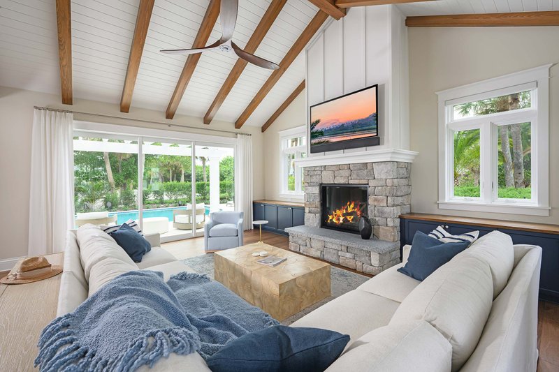 Architectural House Design - Interior - Family Room 1 for Traditional House Plan #938-149 - 4 bed, 4 bath