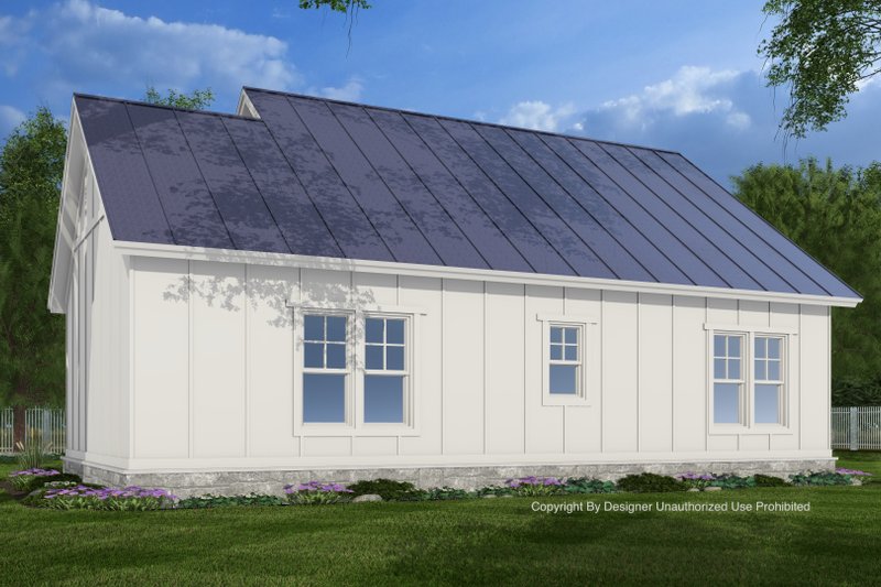 House Plan Design - Exterior - Rear Elevation for Bungalow House Plan #51-1441 - 3 bed, 2 bath
