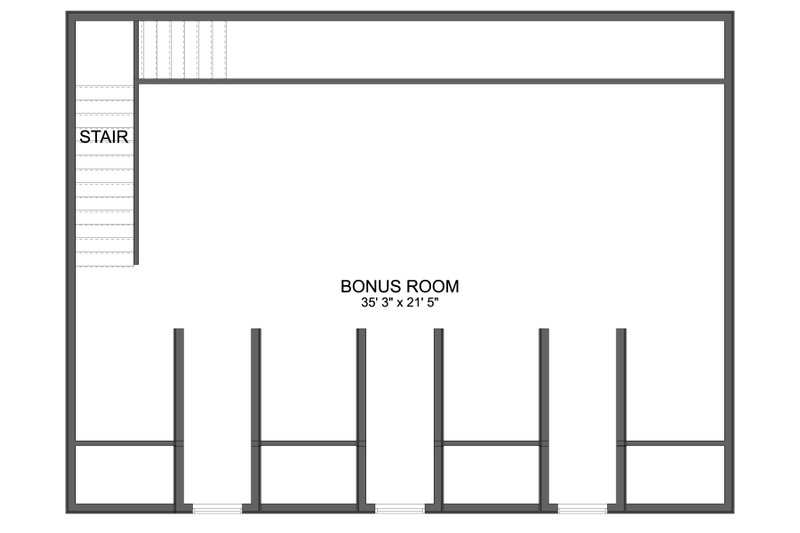 House Blueprint - Floor Plan - Upper Floor for Farmhouse House Plan #1060-392, 0 bath