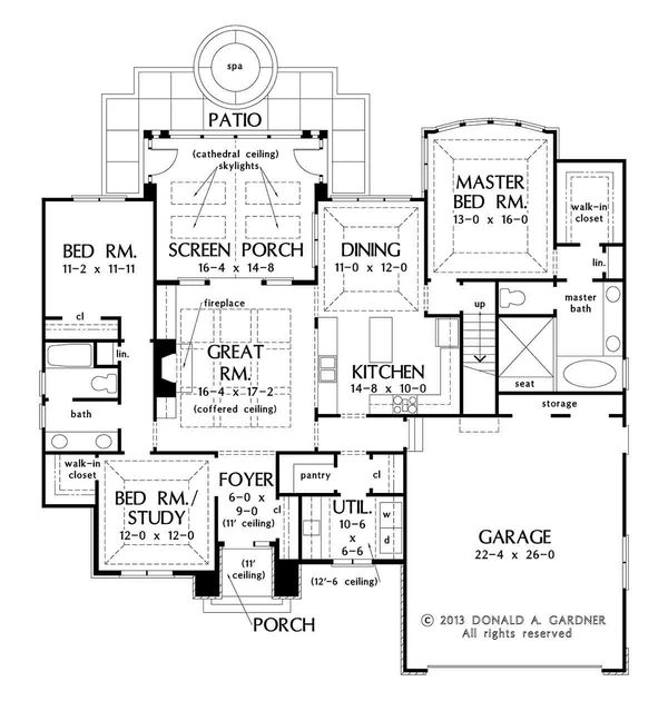 Dream House Plan - European Floor Plan - Main Floor Plan #929-28