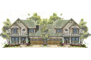 Cottage Exterior - Front Elevation Plan #20-1267