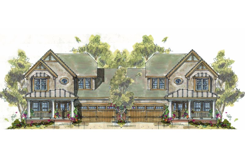 Home Plan - Cottage Exterior - Front Elevation Plan #20-1267