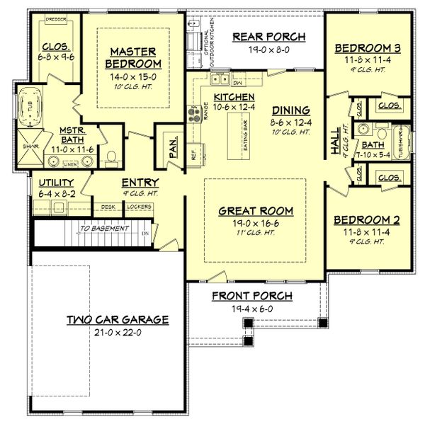 House Design - Craftsman Floor Plan - Other Floor Plan #430-149