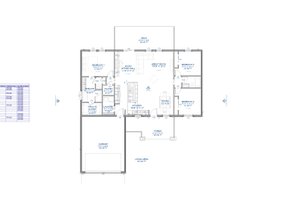 Floor Plan - Main Floor for Farmhouse House Plan #1109-18 - 3 bed, 2 bath
