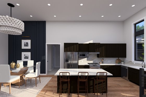 Interior - Kitchen 1 for Contemporary House Plan #1060-273 - 3 bed, 2.5 bath