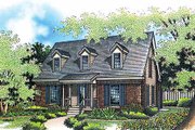 Colonial Style House Plan - 2 Beds 1 Baths 1088 Sq/Ft Plan #45-103 