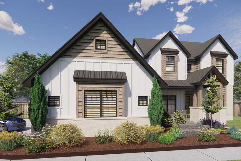 House Design - Exterior - Other Elevation 1 for Farmhouse House Plan #1098-7 - 3 bed, 2.5 bath