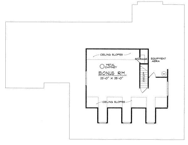 Country Floor Plan - Upper Floor Plan #40-321