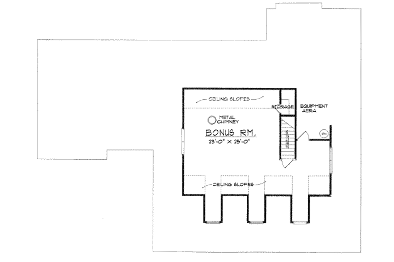 Home Plan - Floor Plan - Upper Floor for Country House Plan #40-321 - 3 bed, 2 bath