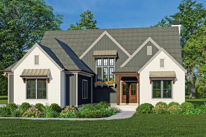 Dream House Plan - Traditional Exterior - Front Elevation Plan #927-1028