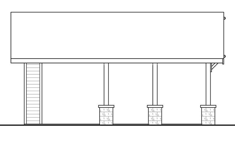 House Plan Design - Exterior - Other Elevation for Craftsman House Plan #124-1226, 0 bath