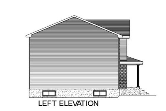 Exterior - Other Elevation for European House Plan #138-261 - 3 bed, 1.5 bath