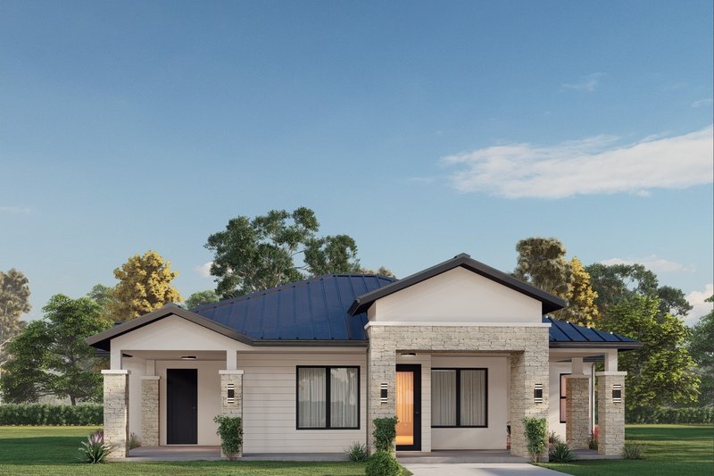 Architectural House Design - Contemporary Exterior - Front Elevation Plan #1110-31
