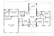Adobe / Southwestern Style House Plan - 4 Beds 3 Baths 2070 Sq/Ft Plan #1-451 