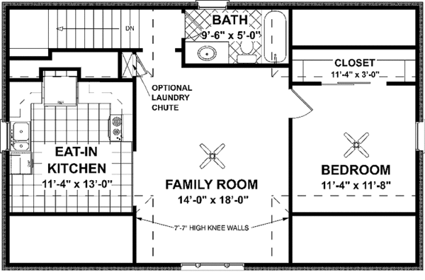 House Blueprint - Craftsman Floor Plan - Upper Floor Plan #56-673