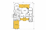 Southern Style House Plan - 4 Beds 4 Baths 4840 Sq/Ft Plan #135-208 