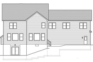 Exterior - Rear Elevation for Colonial House Plan #1010-204 - 4 bed, 4 bath