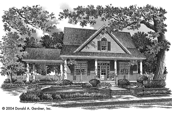 Exterior - Front Elevation 3 for Traditional House Plan #929-743 - 3 bed, 2 bath