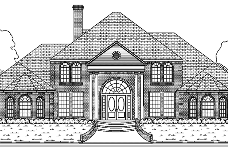 Home Plan - Colonial Exterior - Front Elevation Plan #84-741