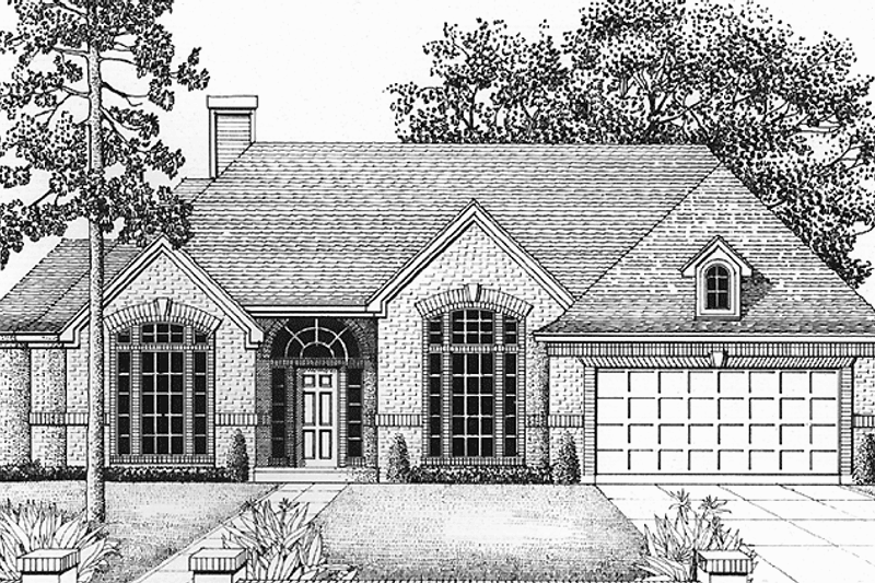 Architectural House Design - Country Exterior - Front Elevation Plan #974-53