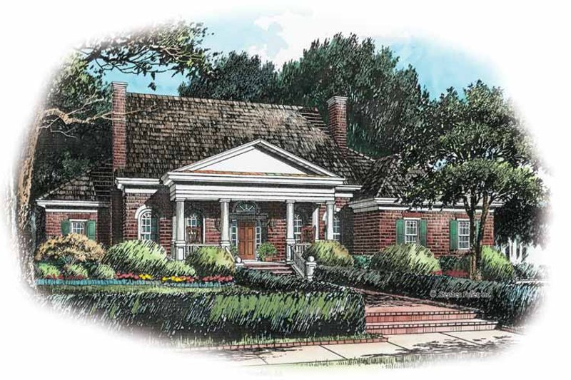 Architectural House Design - Classical Exterior - Front Elevation Plan #429-245