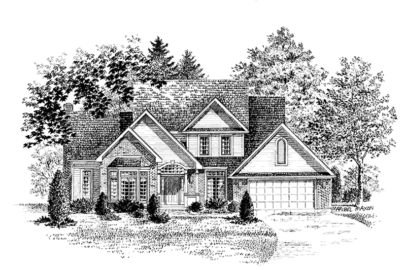 Dream House Plan - Traditional Exterior - Front Elevation Plan #316-223