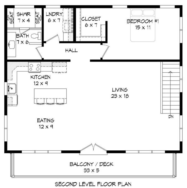 Contemporary Floor Plan - Main Floor Plan #932-113