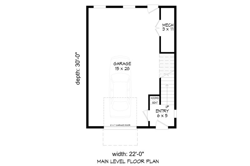 House Blueprint - Floor Plan - Lower Floor for Contemporary House Plan #932-1455 - 2 bed, 2.5 bath