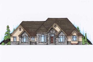 Traditional Exterior - Front Elevation Plan #5-322
