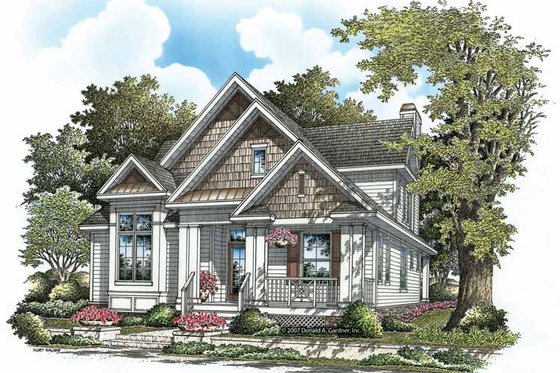 Exterior - Front Elevation 5 for Craftsman House Plan #929-837 - 4 bed, 4 bath
