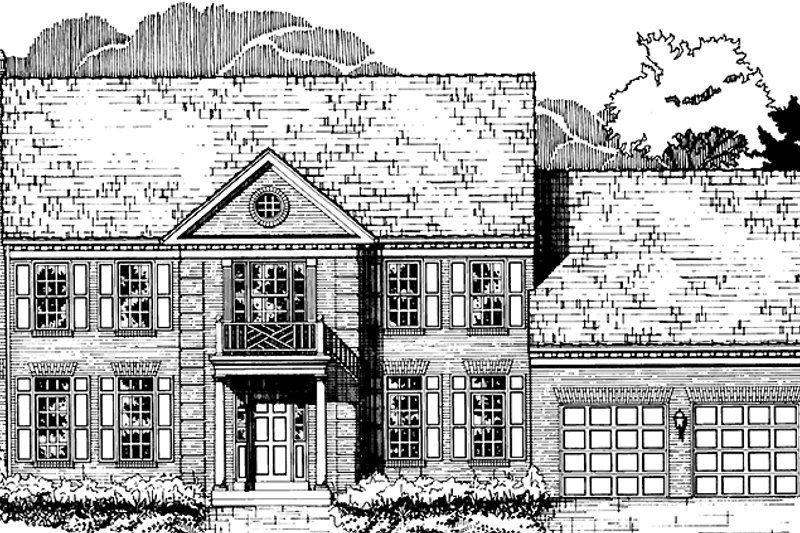 Architectural House Design - Classical Exterior - Front Elevation Plan #953-11