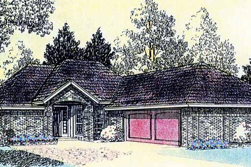 House Plan Design - Ranch Exterior - Front Elevation Plan #310-1216