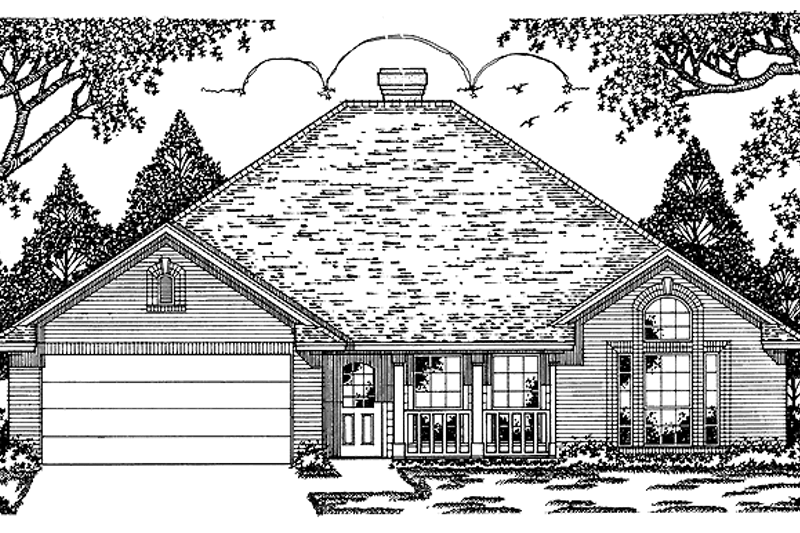 Home Plan - Country Exterior - Front Elevation Plan #42-502