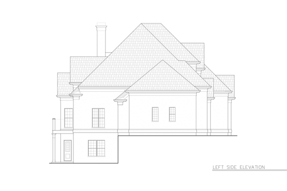 Exterior - Other Elevation 1 for European House Plan #119-294 - 4 bed, 3.5 bath