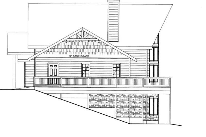 Dream House Plan - Exterior - Other Elevation for Craftsman House Plan #117-843 - 4 bed, 3 bath