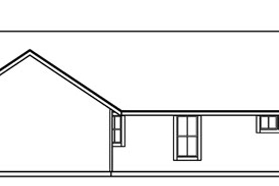 Exterior - Other Elevation for Ranch House Plan #124-720 - 3 bed, 2 bath