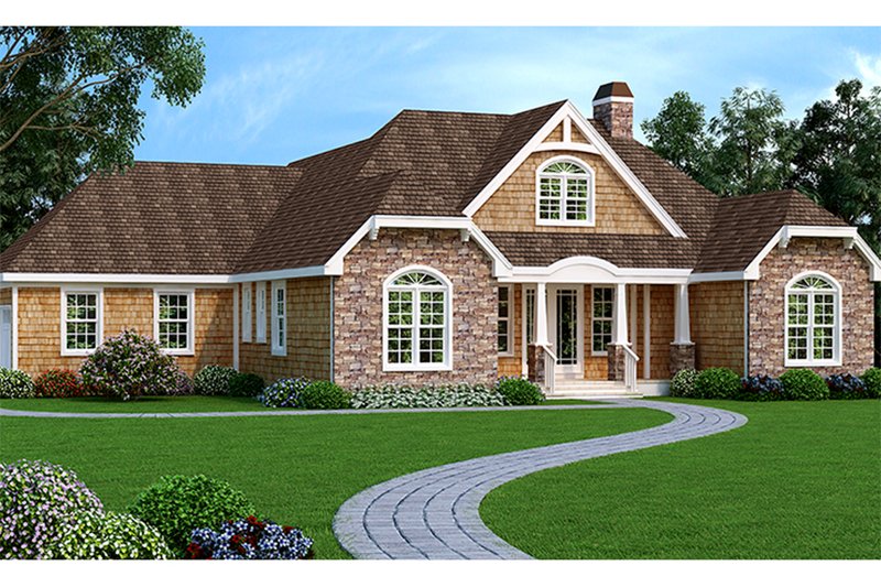 Dream House Plan - European Exterior - Front Elevation Plan #456-116